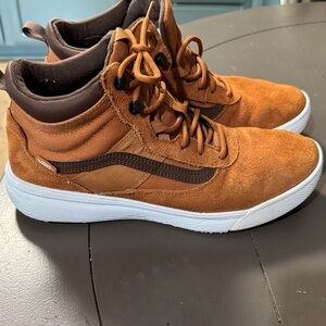 Vans Mid-Top Sneakers in Rust and Dark Brown size 11